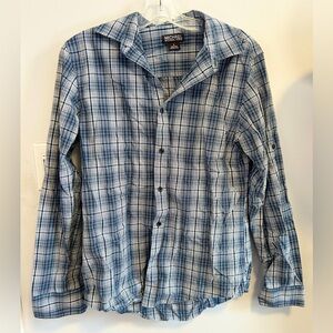 Michael Kors Casual Blue Checkered Shirt